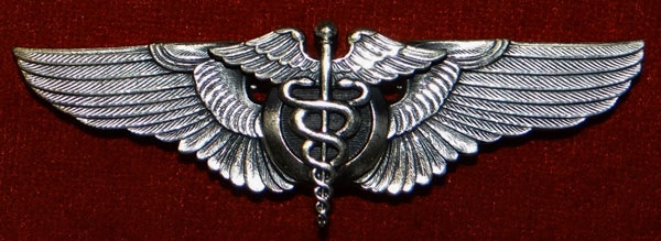 WW II 1944 "Flight Surgeon" 3 inch Pin Back Wing by "LGB"