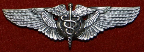 WW II 1944 "Flight Surgeon" 3 inch Pin Back Wing by "LGB"