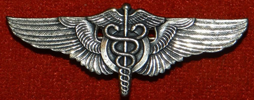 WW II 1944 "Flight Surgeon" 2 inch Pin Back Wing by "Balfour"
