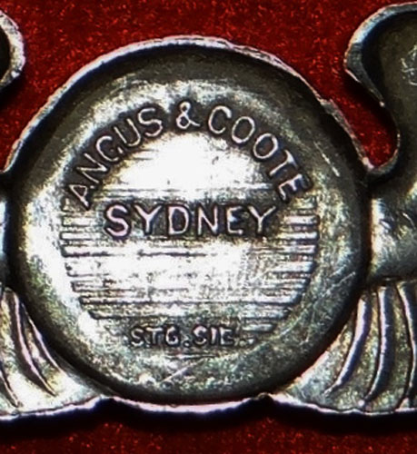 "Angus & Coote" WW II Australian Made "Aircrew" 3 inch Pin Back Wing