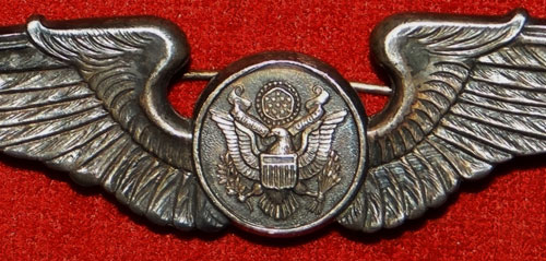 WW II "Aircrew" 3 inch Pin Back Wing