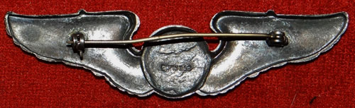 WW II "Aircrew" 3 inch Pin Back Wing
