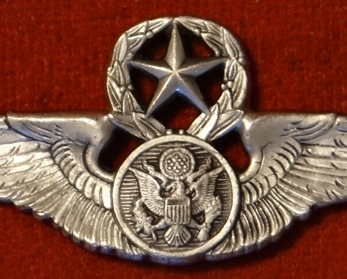 1950-60's Period Sterling "Chief Aircrew" Member 2 inch Clutch Back Wing by "Meyer"