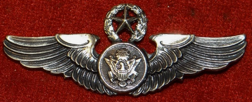 1950-60's Period Sterling "Chief Aircrew" Member 2 inch Clutch Back Wing by Gemsco