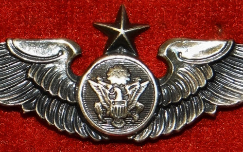 1950-60's Period Sterling "Senior Aircrew" 2 inch Clutch Back Wing