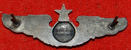 1950-60's Period Sterling "Senior Aircrew" 2 inch Clutch Back Wing