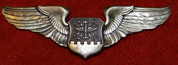USAF Vietnam Period Sterling 3 inch "Navigator" Clutch Back Wing by "Meyer"