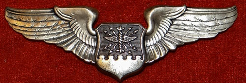 USAF Vietnam Period Sterling 3 inch "Navigator" Clutch Back Wing by "Meyer"