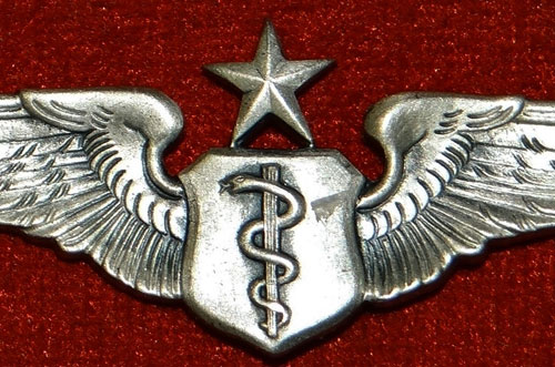 USAF Vietnam Period Sterling 2 inch "Senior Flight Surgeon" Wing by "Meyer"