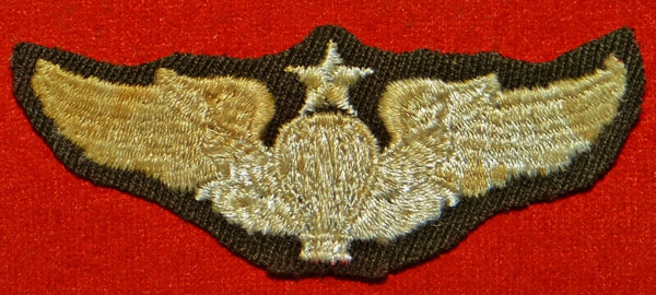 WW II Cloth 3 inch "Senior Balloon Pilot" Wing