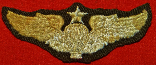 WW II Cloth 3 inch "Senior Balloon Pilot" Wing