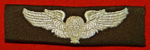 WW II Cloth 3 inch "Balloon Pilot" Wing