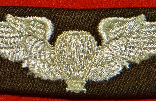 WW II Cloth 3 inch "Balloon Pilot" Wing