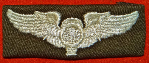 WW II Cloth 3 inch "Balloon Observer" Wing