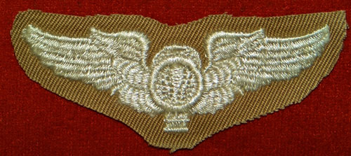 WW II Cloth 3 inch "Balloon Observer" Wing