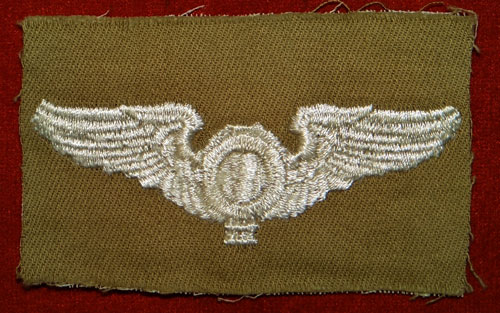 WW II Cloth 3 inch "Balloon Observer" Wing