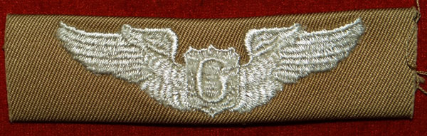 WW II Cloth 3 inch "GLIDER PILOT" Wing