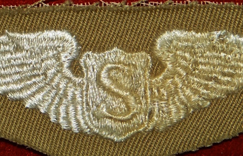 WW II Cloth 3 inch "SERVICE PILOT" Wing