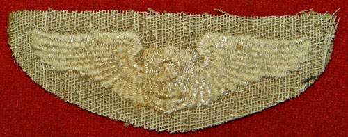 WW II Cloth 3 inch "SERVICE PILOT" Wing