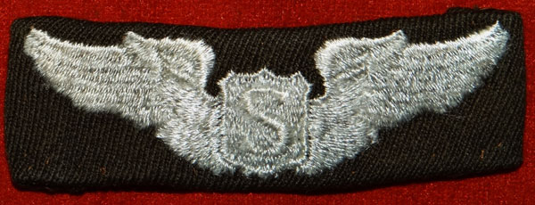 WW II Cloth 3 inch "SERVICE PILOT" Wing