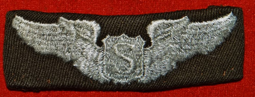 WW II Cloth 3 inch "SERVICE PILOT" Wing