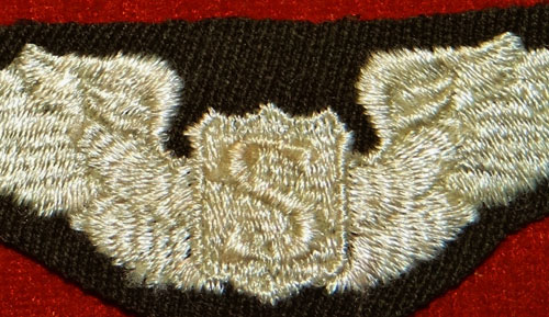 WW II Cloth 3 inch "SERVICE PILOT" Wing