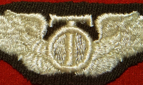 WW II Cloth 3 inch "TECHNICAL OBSERVER" Wing