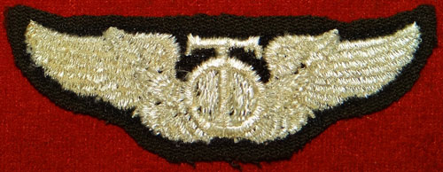 WW II Cloth 3 inch "TECHNICAL OBSERVER" Wing