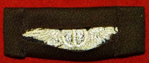 WW II Cloth 3 inch "TECHNICAL OBSERVER" Wing