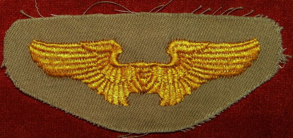 WW II Cloth 3 inch "FLYING INSTRUCTOR" Wing