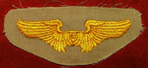 WW II Cloth 3 inch "FLYING INSTRUCTOR" Wing