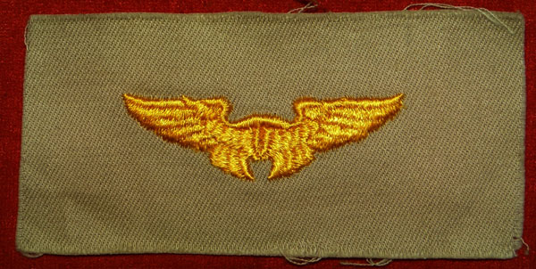 WW II Cloth 2-1/4 inch "FLYING INSTRUCTOR" Wing