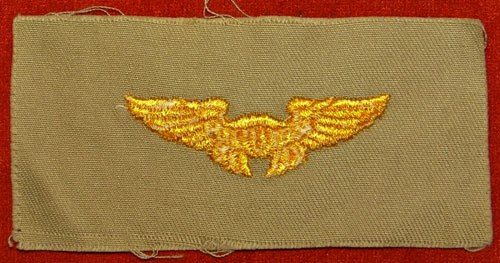 WW II Cloth 2-1/4 inch "FLYING INSTRUCTOR" Wing