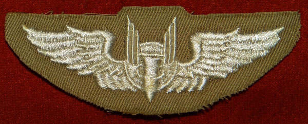 WW II Cloth 3 inch "AERIAL GUNNER" Wing