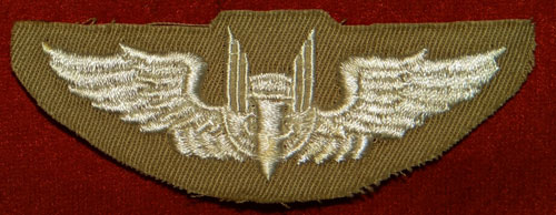 WW II Cloth 3 inch "AERIAL GUNNER" Wing