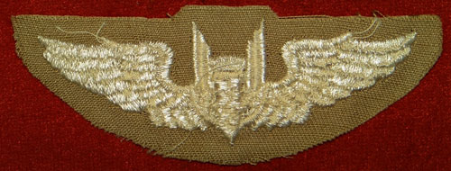 WW II Cloth 3 inch "AERIAL GUNNER" Wing