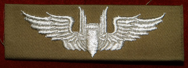 WW II Cloth 3 inch "AERIAL GUNNER" Wing