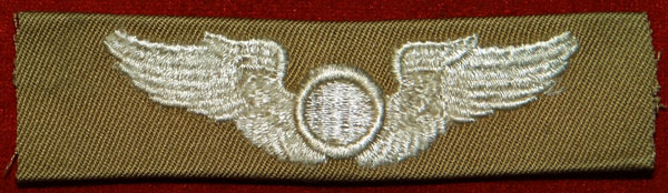 WW II Cloth 3 inch "OBSERVER" Wing