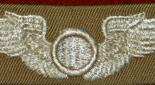 WW II Cloth 3 inch "OBSERVER" Wing