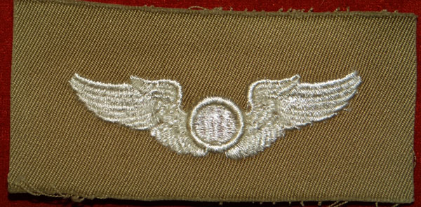 WW II Cloth 3 inch "OBSERVER" Wing