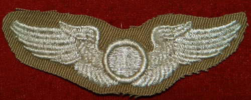 WW II Cloth 3 inch "OBSERVER" Wing