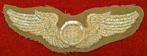 WW II Cloth 3 inch "OBSERVER" Wing