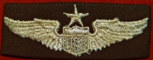 WW II Cloth 3 inch "SENIOR PILOT" Wing