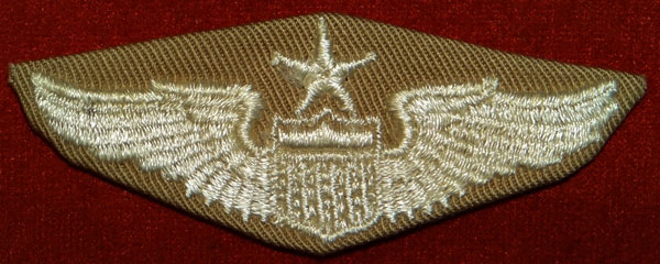 WW II Cloth 3 inch "SENIOR PILOT" Wing