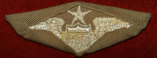 WW II Cloth 3 inch "SENIOR PILOT" Wing