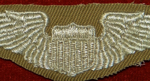 WW II Cloth 3 inch "PILOT" Wing