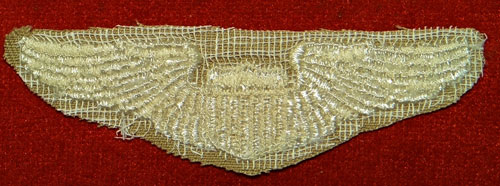 WW II Cloth 3 inch "PILOT" Wing