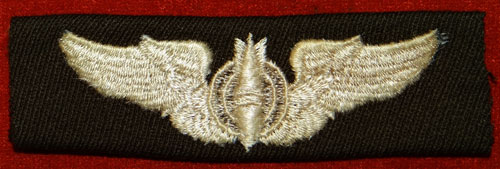 WW II Cloth 3 inch "BOMBARDIER" Wing