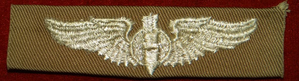 WW II Cloth 3 inch "BOMBARDIER" Wing