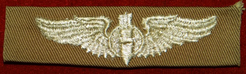 WW II Cloth 3 inch "BOMBARDIER" Wing